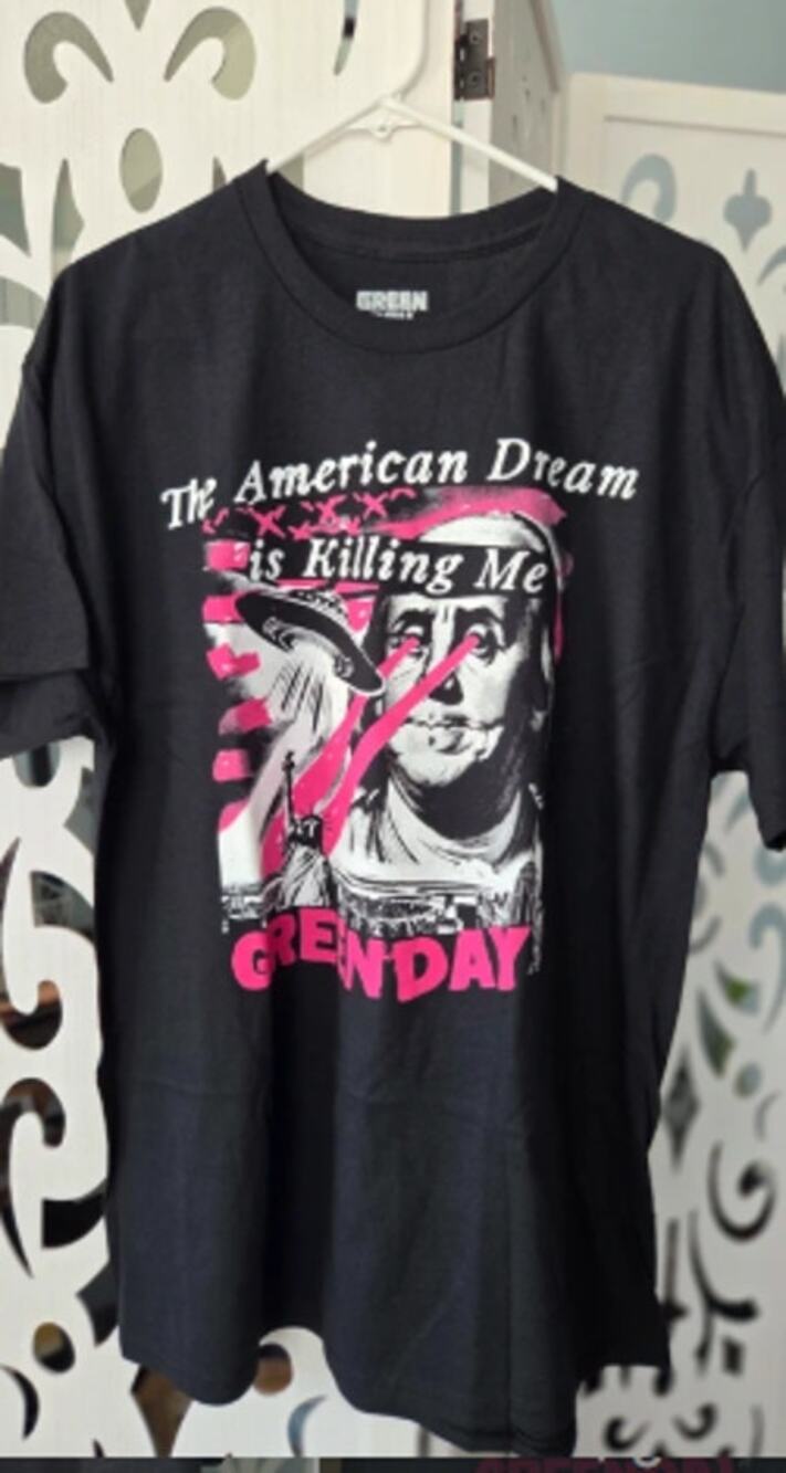 Green Day The American Dream is Killing Me T Shirt Black Mens XL Band Tee 2024